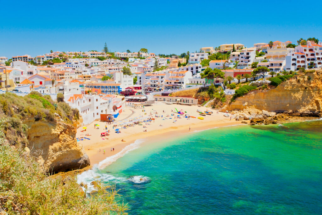 Beautiful village of Carvoeiro in the Algarve, Portugal