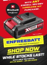 Einhell battery tooled up